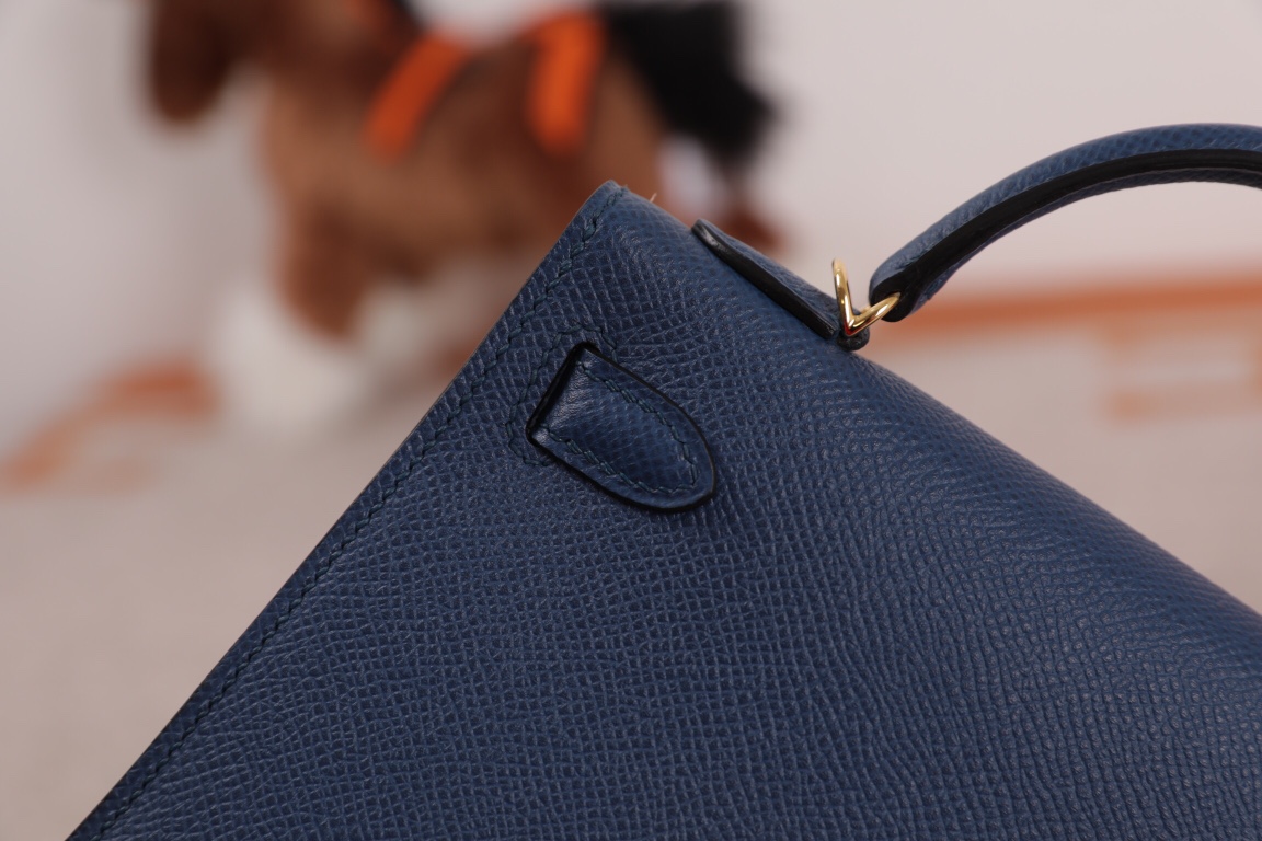 에르메스 미니 켈리백 미드나잇블루 금장 앱송